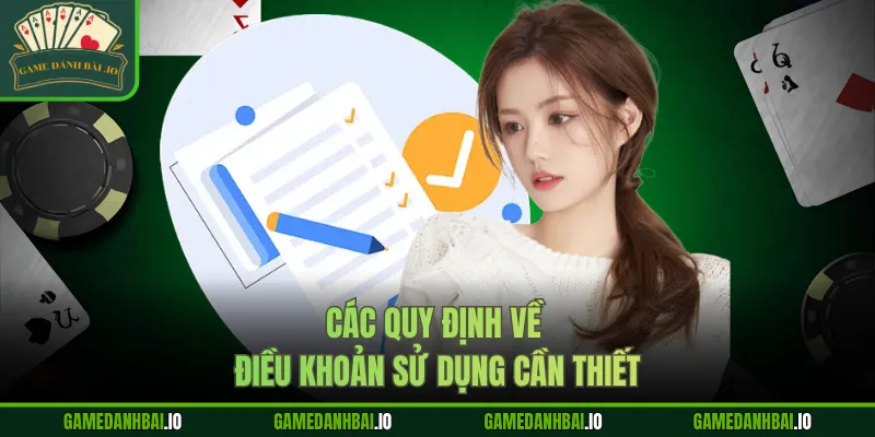 Các quy định về điều khoản sử dụng cần thiết