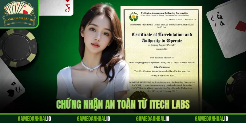 Chứng nhận an toàn từ iTech Labs